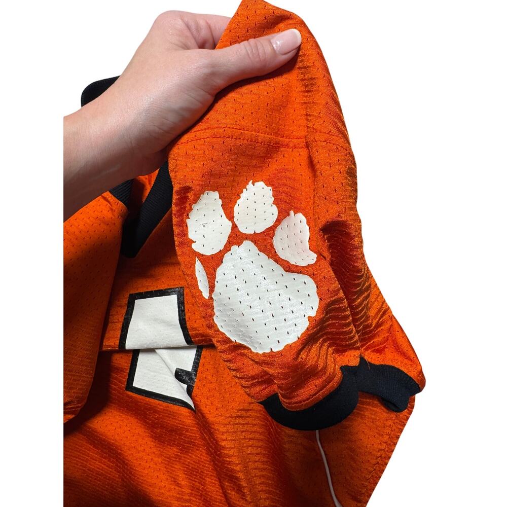 Matt's Athletic Wear NCAA Football Jersey Mens M Orange Mesh Clemson Tigers #4 - Picture 10 of 16